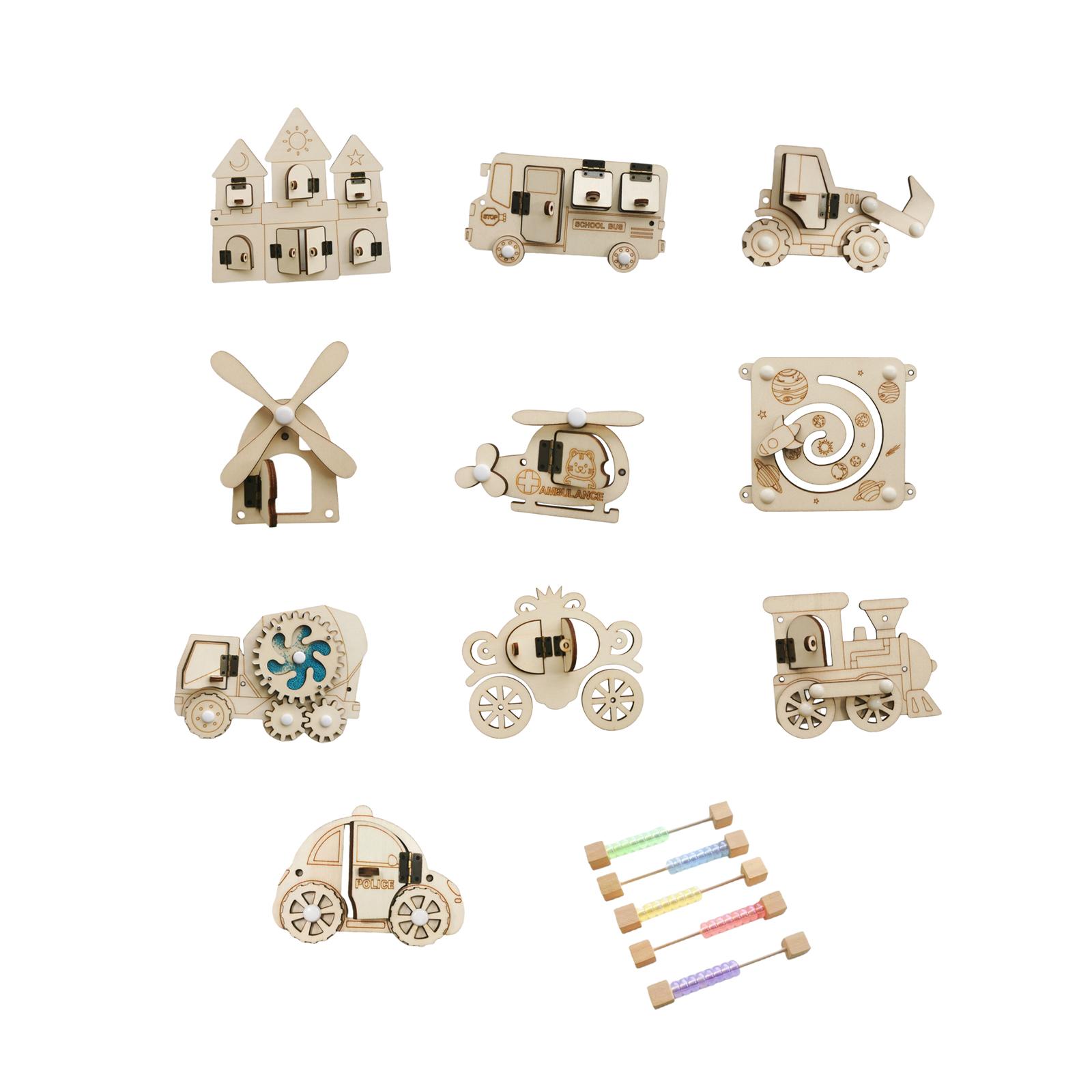 Wooden Busy Board DIY Door Bol - Montessori Wooden Busy Board Toddler recension och pris