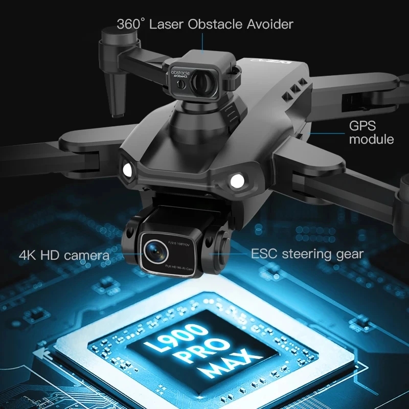 L900 Pro MAX GPS Drone 4K Prof - Fpv Brushless Rc Drone 4K recension och pris