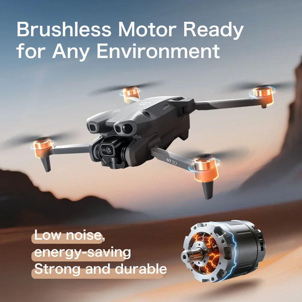 4K/6K/8K FPV Drone GT50 with D - Fpv Brushless Rc Drone 4K recension och pris