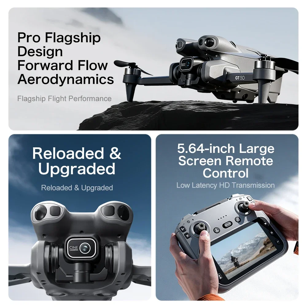 4K/6K/8K FPV Drone GT50 with D - Fpv Brushless Rc Drone 4K recension och pris