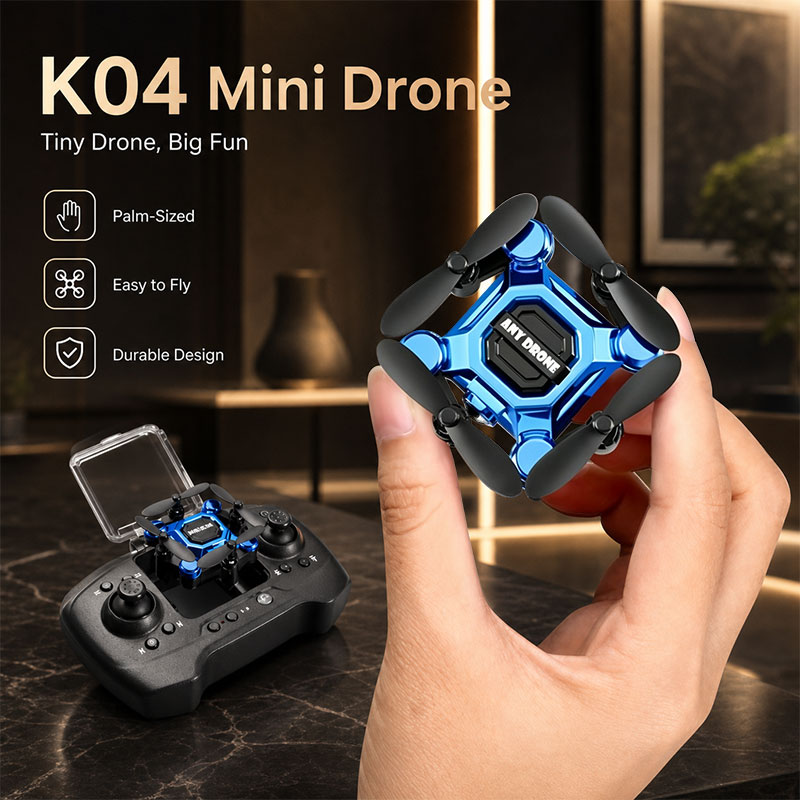 SNQP K04 Mini Foldable Drone 4 - Fpv Brushless Rc Drone 4K recension och pris