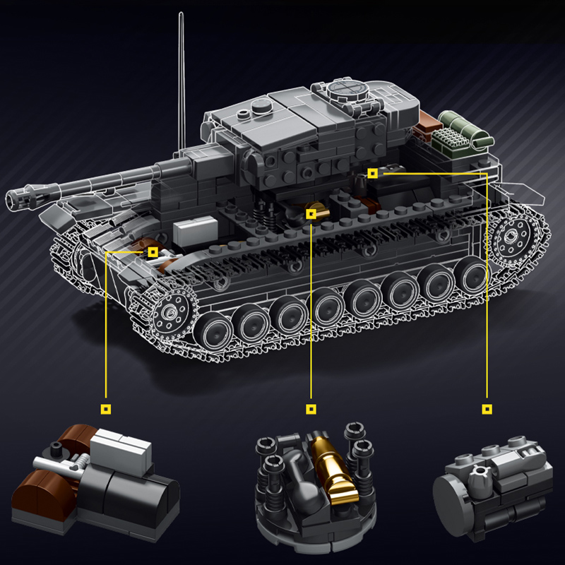 Military 1/35 Scale Panzerkamp - Lego Compatible Military Tank recension och pris