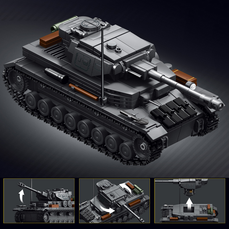 Military 1/35 Scale Panzerkamp - Lego Compatible Military Tank recension och pris