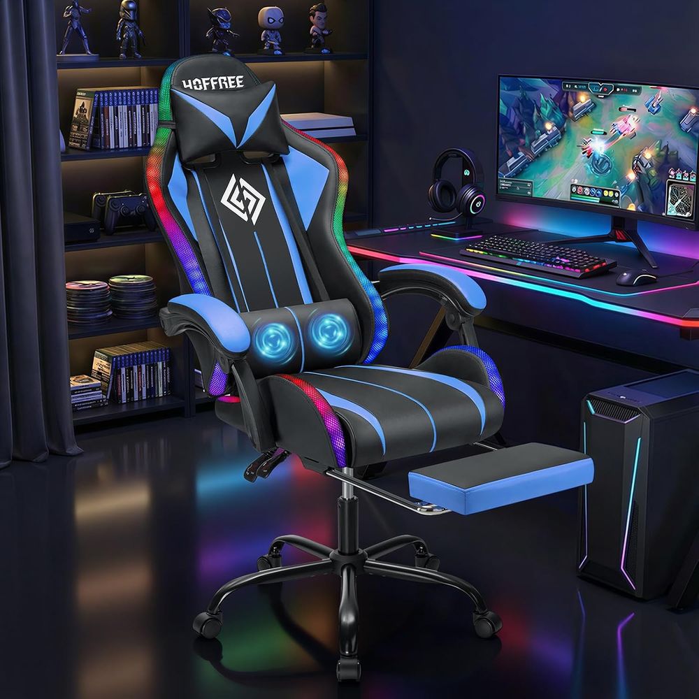 LED Gaming Chair with Massage  - Video Games recension och pris